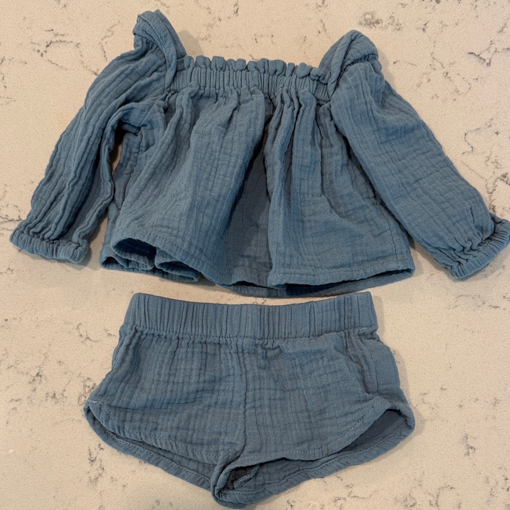 Cloud Island Blue Newborn Matching Set